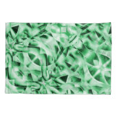 Rustikal oder nicht, weißgrüne, bizarre Schnittwun Kissenbezug (Rückseite-Links)