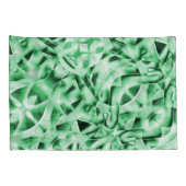 Rustikal oder nicht, weißgrüne, bizarre Schnittwun Kissenbezug (Rückseite-Rechts)