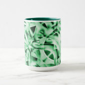 Rustikal oder nicht, weißgrüne, bizarre Schnittwun Tasse (Zentrum)