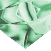 Rustikal oder nicht, weißgrüne, bizarre Schnittwun Tischdecke (Schrägansicht)