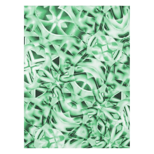 Rustikal oder nicht, weißgrüne, bizarre Schnittwun Tischdecke (Vorderseite)