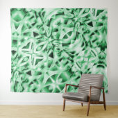 Rustikal oder nicht, weißgrüne, bizarre Schnittwun Wandteppich (Beispiel (Horizontal))
