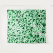 Rustikal oder nicht, weißgrüne, bizarre Schnittwun Wandteppich (Vorderseite (Horizontal))