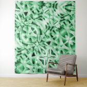 Rustikal oder nicht, weißgrüne, bizarre Schnittwun Wandteppich (Beispiel)