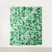 Rustikal oder nicht, weißgrüne, bizarre Schnittwun Wandteppich (Vorderseite)