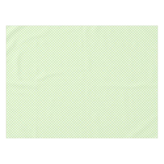Rustikal, Pastel Green Gingham Pattern Tischdecke (Vorderseite (Horizontal))