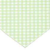 Rustikal, Pastel Green Gingham Pattern Tischdecke (Schrägansicht)