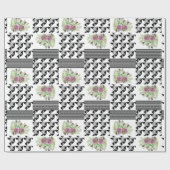Rustikal, Patchwork, Rose Geschenkpapier (Flach)