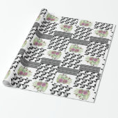 Rustikal, Patchwork, Rose Geschenkpapier (Ungerollt)