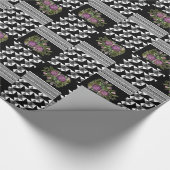 Rustikal, Patchwork, Rose Geschenkpapier (Ecke)