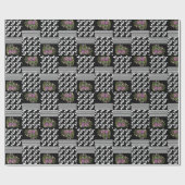 Rustikal, Patchwork, Rose Geschenkpapier (Flach)