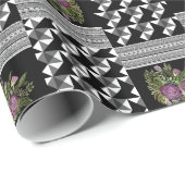 Rustikal, Patchwork, Rose Geschenkpapier (Rolleneckpunkt)