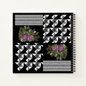 Rustikal, Patchwork, Rose Notizblock (Rückseite)