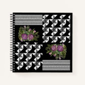 Rustikal, Patchwork, Rose Notizblock (Vorderseite)