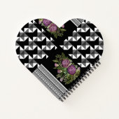 Rustikal, Patchwork, Rose Notizblock (Rückseite)