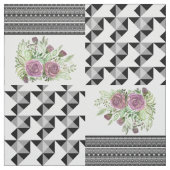 Rustikal, Patchwork, Rose Stoff (Muster)