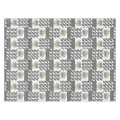 Rustikal, Patchwork, Rose Tischdecke (Vorderseite (Horizontal))