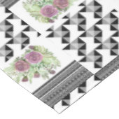 Rustikal, Patchwork, Rose Tischdecke (Schrägansicht)