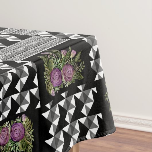 Rustikal, Patchwork, Rose Tischdecke (Beispiel)