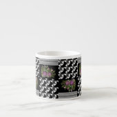 Rustikal, Patchwork, Rosen Espressotasse (Vorderseite)