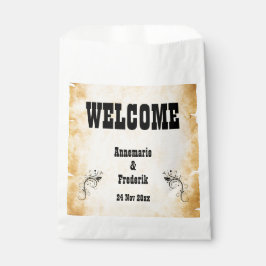 rustikal, Pergament Vintag Geschenktütchen