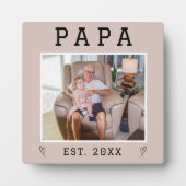 Rustikal Personalisiert Opa Foto Plaque Fotoplatte (Vorderseite)