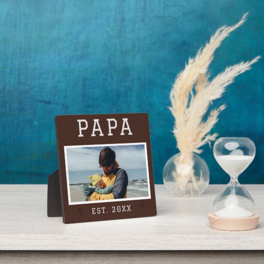 Rustikal Personalisiert Opa Foto Plaque Fotoplatte (InSitu)