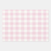 Rustikal Pink Gingham Kariert Geschenkpapier Set (Vorderseite)