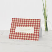 Rustikal Red Gingham Moderne Weihnachten (Vorderseite)