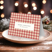 Rustikal Red Gingham Moderne Weihnachten