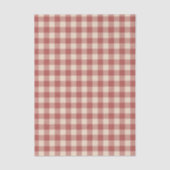 Rustikal Red Gingham Moderne Weihnachten Seidenpapier (Vorderseite)