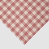 Rustikal Red Gingham Moderne Weihnachten Seidenpapier (Ausschnitt)