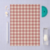 Rustikal Red Gingham Moderne Weihnachten Seidenpapier (Handwerk)