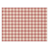 Rustikal Red Gingham Moderne Weihnachten Tischdecke (Vorderseite (Horizontal))