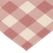 Rustikal Red Gingham Moderne Weihnachten Tischdecke (Schrägansicht)