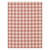 Rustikal Red Gingham Moderne Weihnachten Tischdecke (Vorderseite)