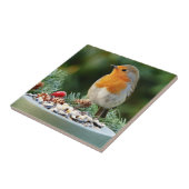 Rustikal-Red Robin, Songbird Fliese (Seite)