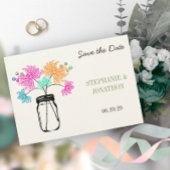 Rustikal Romantik Mason Jar Wild Blume Wedding Inv Einladung