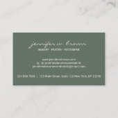 Rustikal rosa Bäckerei Retro Süßigkeiten Konditore Visitenkarte (Rückseite)