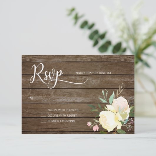 Rustikal-rosa-beige Blumenzange RSVP (Stehend Vorderseite)