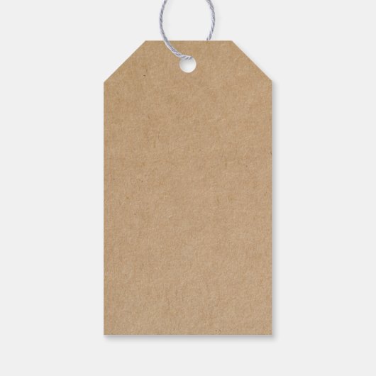 Rustikal rosa blühender Kaktus Danke Geschenkanhänger (Rückseite)