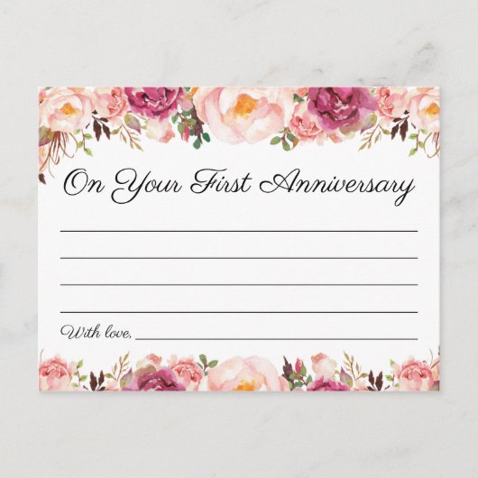 Rustikal rosa Blumenkarten zum Hochzeitsfeiern Postkarte (Vorderseite)