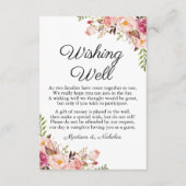 Rustikal rosa Blumenzwiebelkarten Begleitkarte (Vorderseite)