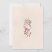 rustikal rosa bordeauxrot und blumengeschmückt, si (Rückseite)