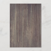 Rustikal Rosa Floral Wedding Information Guest Begleitkarte (Rückseite)