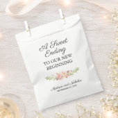 Rustikal rosa Gastgeschenk Hochzeit Geschenktütchen (Ausgeschnitten)