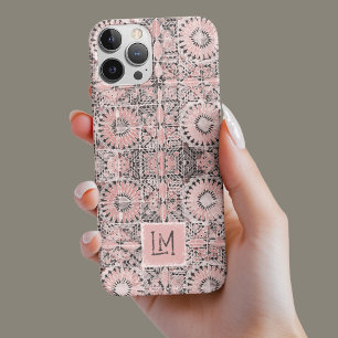 Rustikal rosa gestanzt Vintage Ästhetik Case-Mate iPhone Hülle