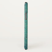 Rustikal rosa gestrichenes aquamarines, lackiertes Case-Mate iPhone hülle (Hinten/Rechts)