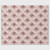 Rustikal rosa goldgrün böhmisch geschenkpapier (Flach)