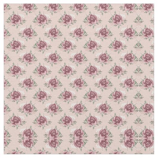 Rustikal rosa goldgrün böhmisch stoff (Nahaufnahme)